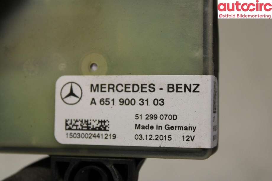 Rele gløde til Mercedes B-Klasse 2011-2018 (W246) (W246) (|A6519003103)