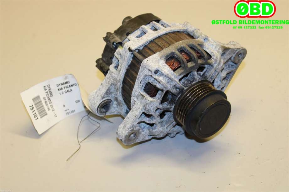 Dynamo til Kia Picanto 2011-2017 (Type II) (KIA|3730003600|)