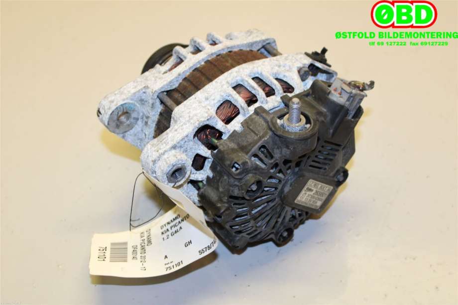 Dynamo til Kia Picanto 2011-2017 (Type II) (KIA|3730003600|)