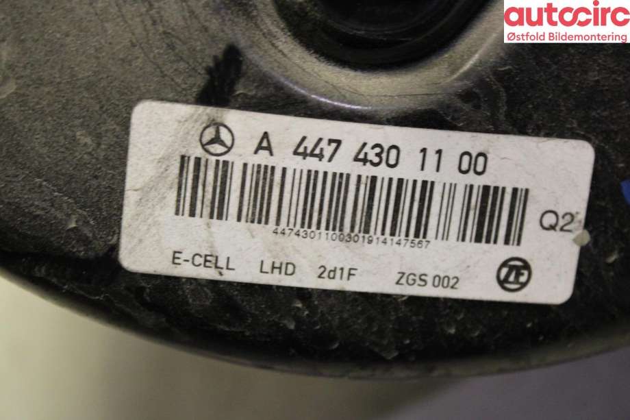 Bremsekraft-forsterker til Mercedes Vito 2014-->> (W447) (W447) (MERCEDES|A 447 431 04 00|)