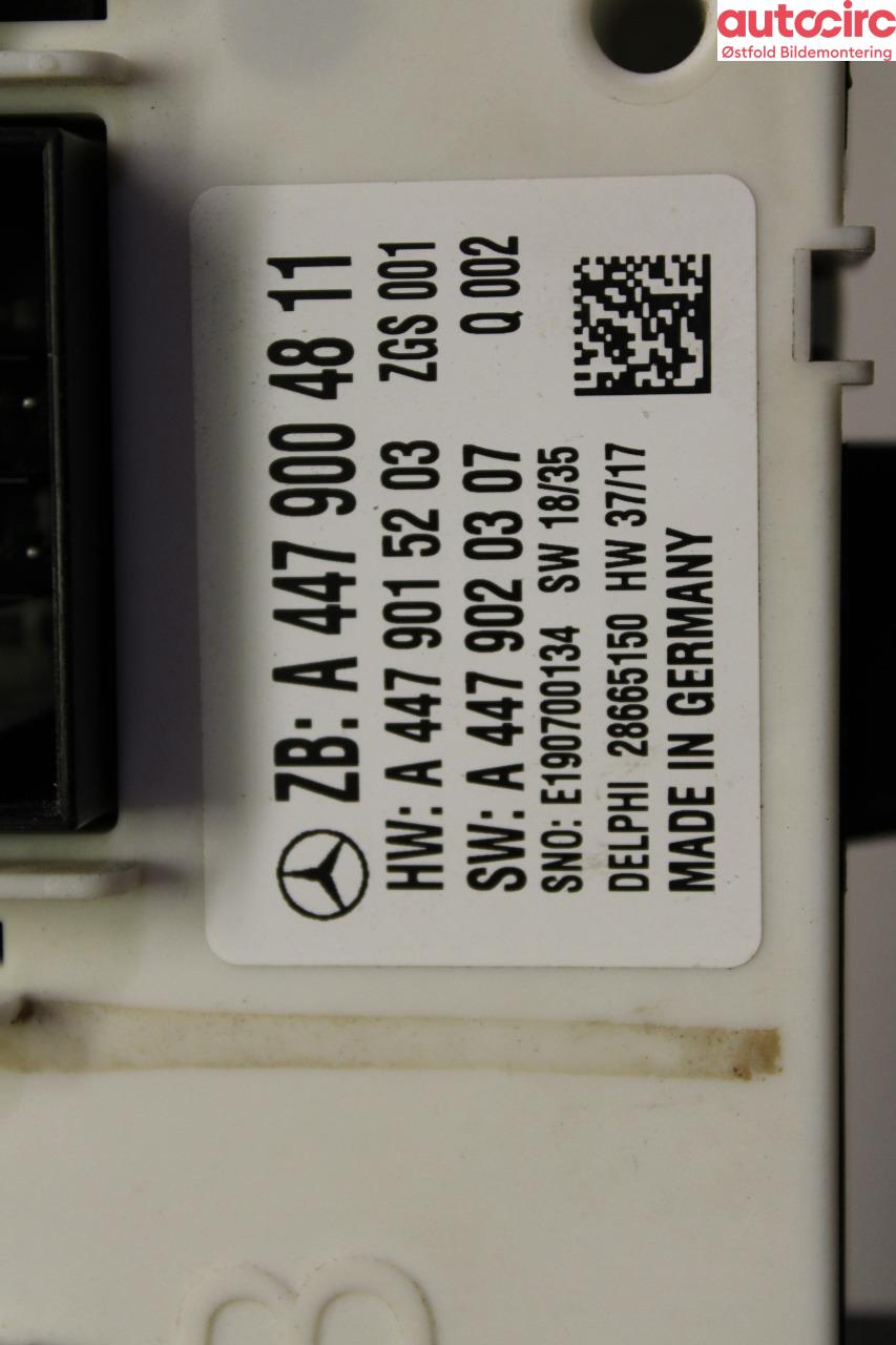 Styreenhet comfort (BCM) til Mercedes Vito 2014-->> (W447) (W447) (MERCEDES|A 447 900 48 11|)