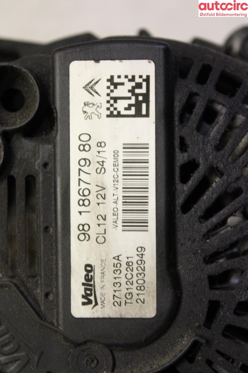 Dynamo til Citroën C3 2016-->> (Type III)  (CITROEN|98 186 779 80|)