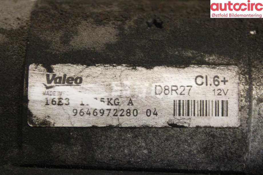 Starter diesel til Citroën Jumpy 2007-2016 (Type II)  (CITROEN|5802 Z5|)