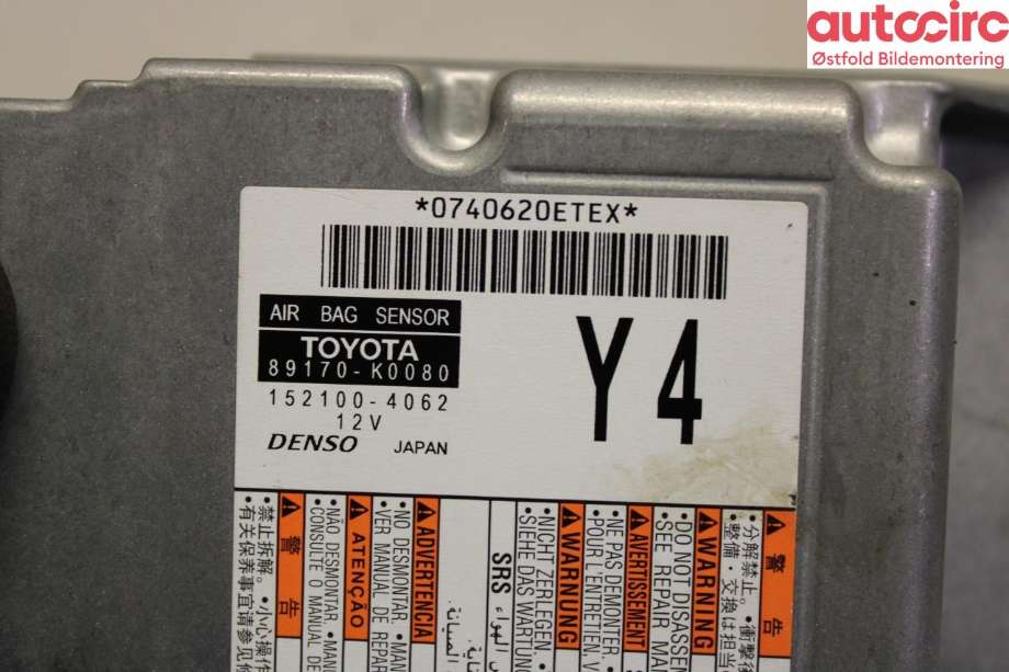 Airbag diverse til Toyota Yaris 2020-->> (Type IV)  (TOYOTA|89170K0080|)