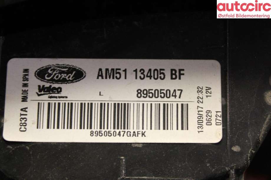 Baklykt venstre til Ford C-Max 2010-2015 (Type II, Fase 1)  (FORD|1767530|)