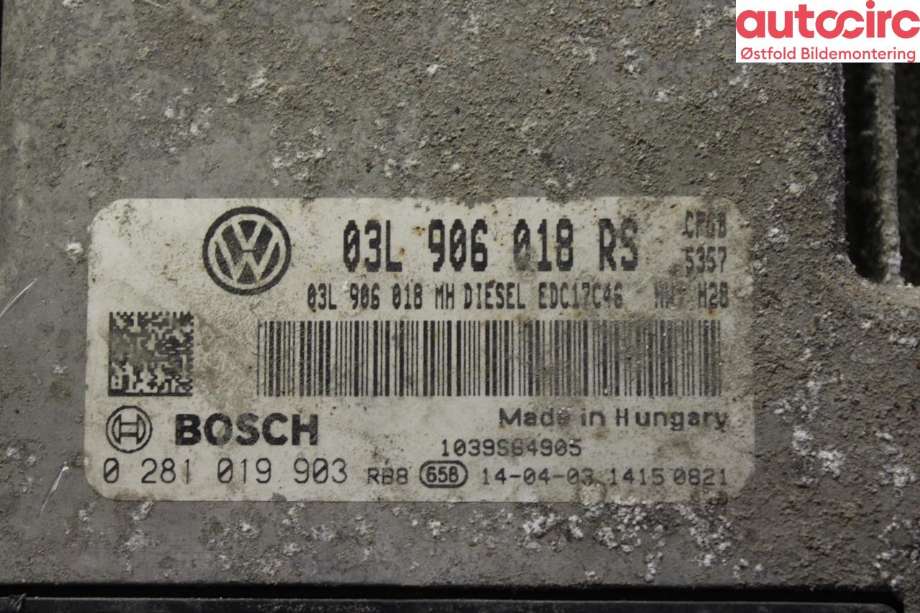 Styreenhet motor til Škoda Superb 2008-2015 (Type II)  (SKODA|03L 906 018 RS|)