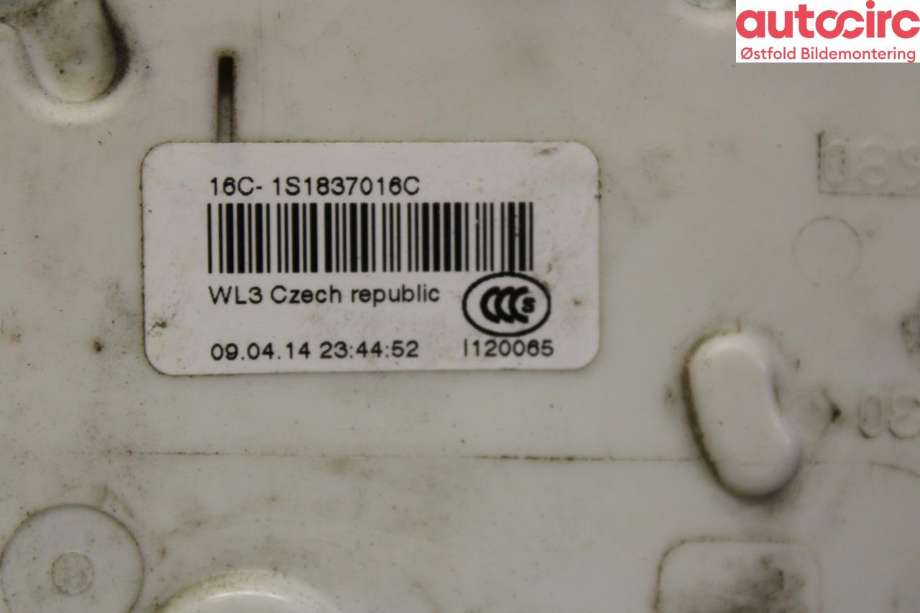 Låsekasse høyre til Škoda Superb 2008-2015 (Type II)  (SKODA|1S4 839 015 B|)