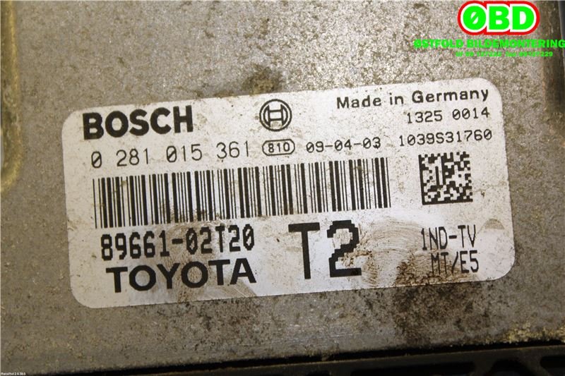 Styreenhet motor til Toyota Corolla 2007-2013 (TOYOTA|8966002X00||8966102T20)