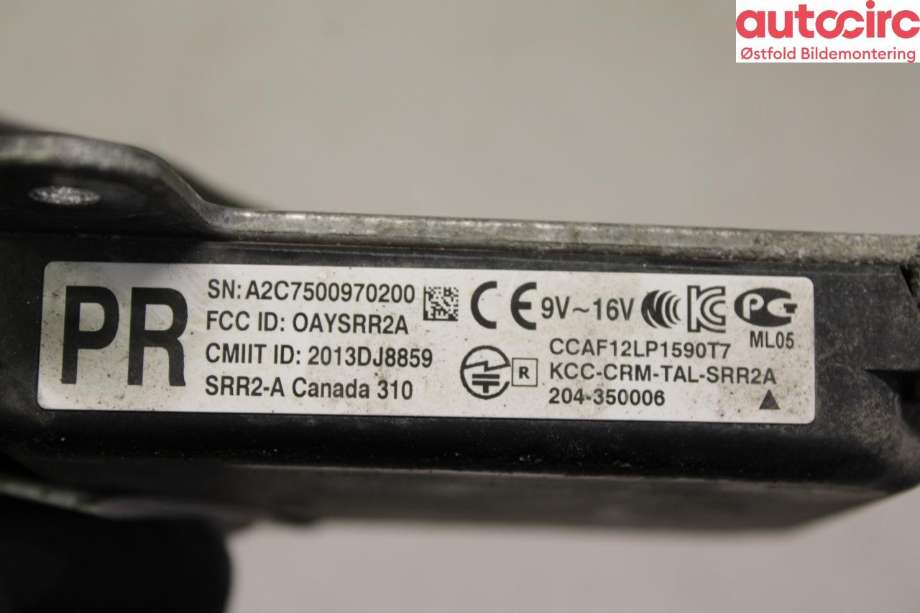 Sensor radar til Toyota Prius 2016-2023 (Type IV) (combi) (combi) (TOYOTA|881620W270|)