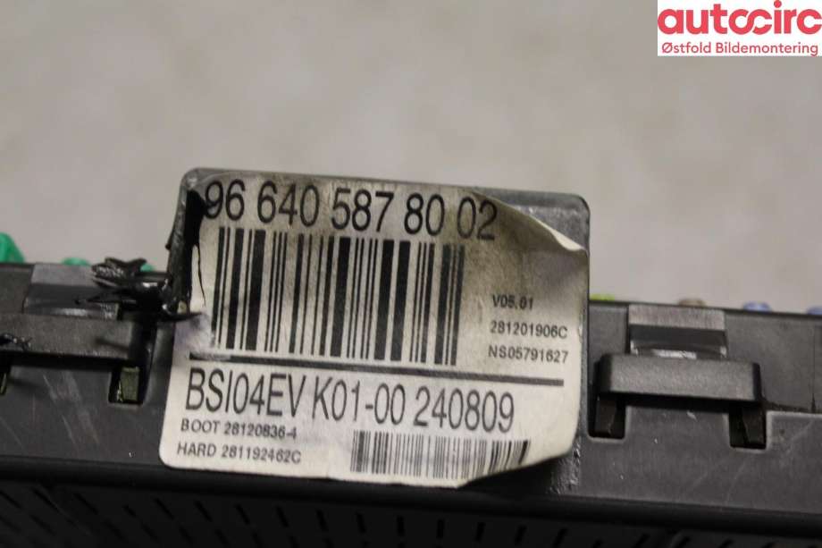 Sikringsboks til Peugeot 308 2007-2011 (Type I, Fase 1)  (PEUGEOT|6580 SP|)