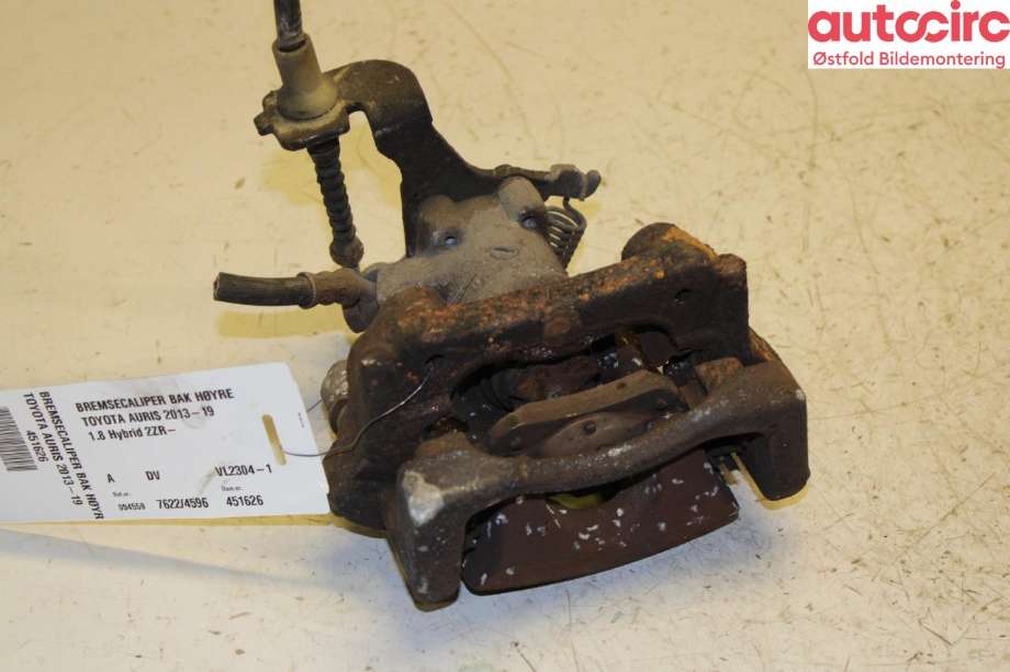 Bremsecaliper høyre bak til Toyota Auris, 2013-2015 (Type II, Fase 1)  (TOYOTA|4783002260)