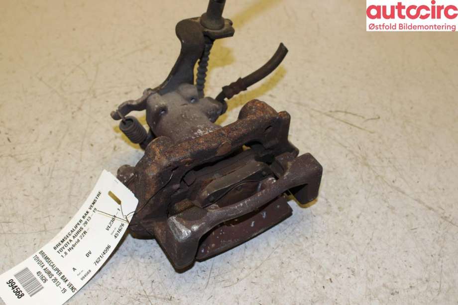 Bremsecaliper venstre bak til Toyota Auris, 2013-2015 (Type II, Fase 1)  (TOYOTA|4785002280)