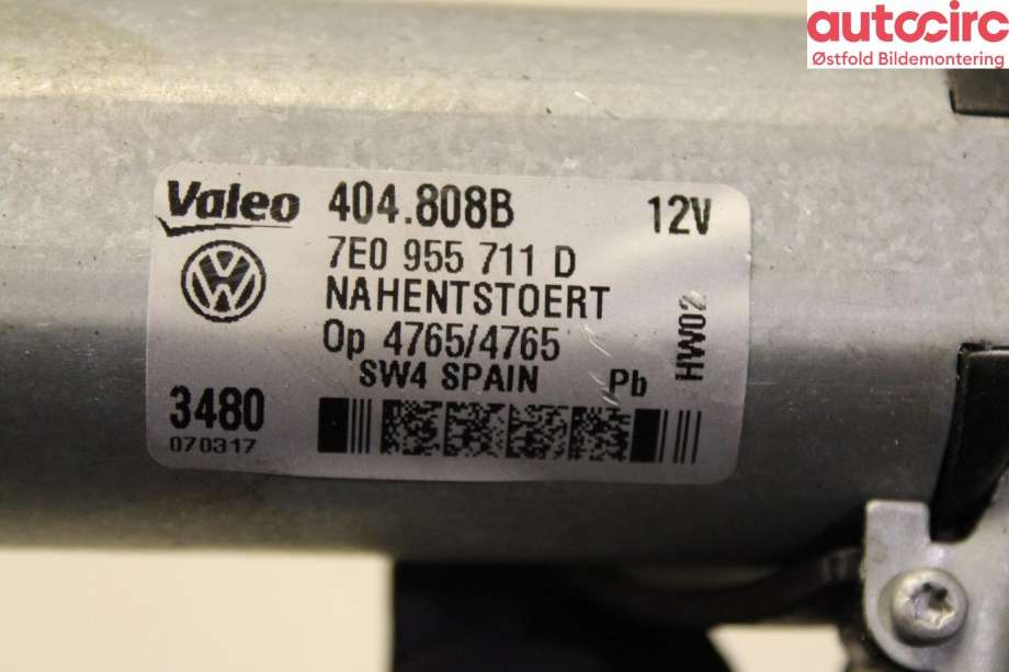Viskermotor bakrute til VW Transporter / Caravelle 2019-->> (T6.1) (T6.1) (VOLKSWAGEN|7E0 955 711 D|)
