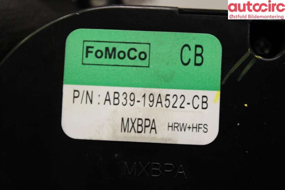 Varmeapparat betjening til Ford Ranger 2012-2015 (FORD|1830544|)