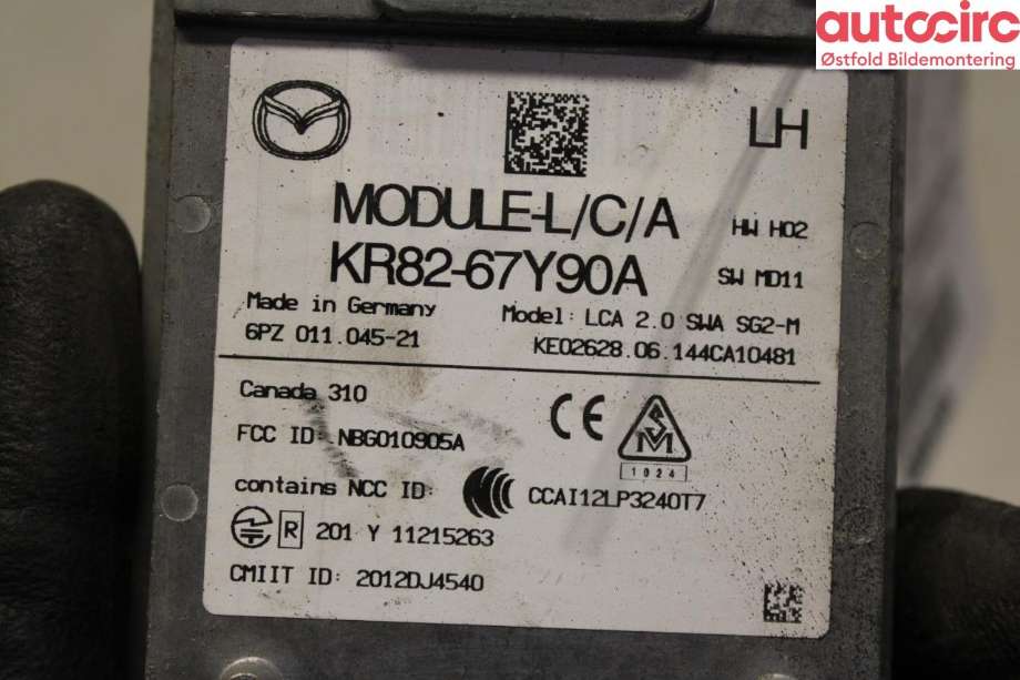 Sensor radar til Mazda CX-5 2012-2017 (Type I)  (MAZDA|KR82-67Y90A|)