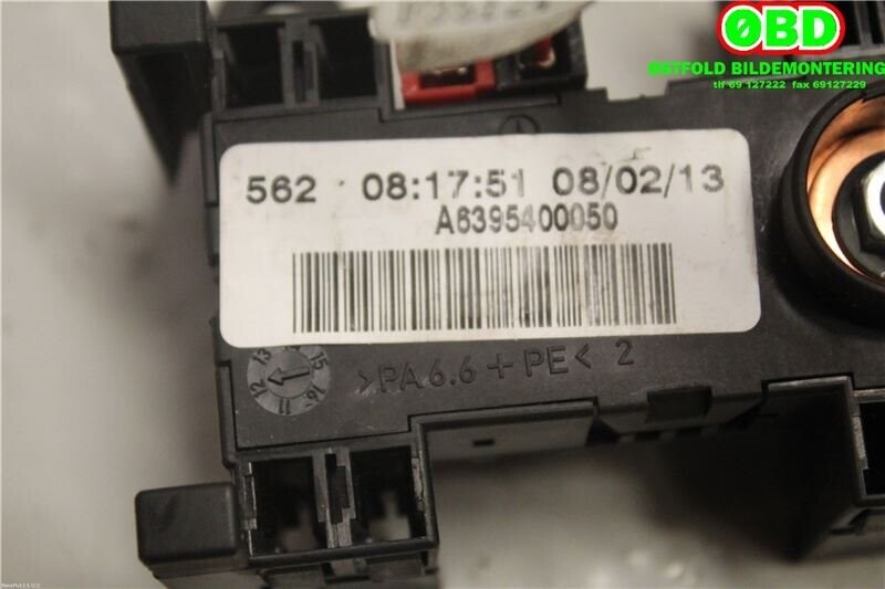 Sikringsboks til Mercedes Vito/Viano 2010-2014 (Fase 2) (W639) (W639) (Mercedes Vito|A 639 540 00 50|A 203 540 00 50|6395400050)