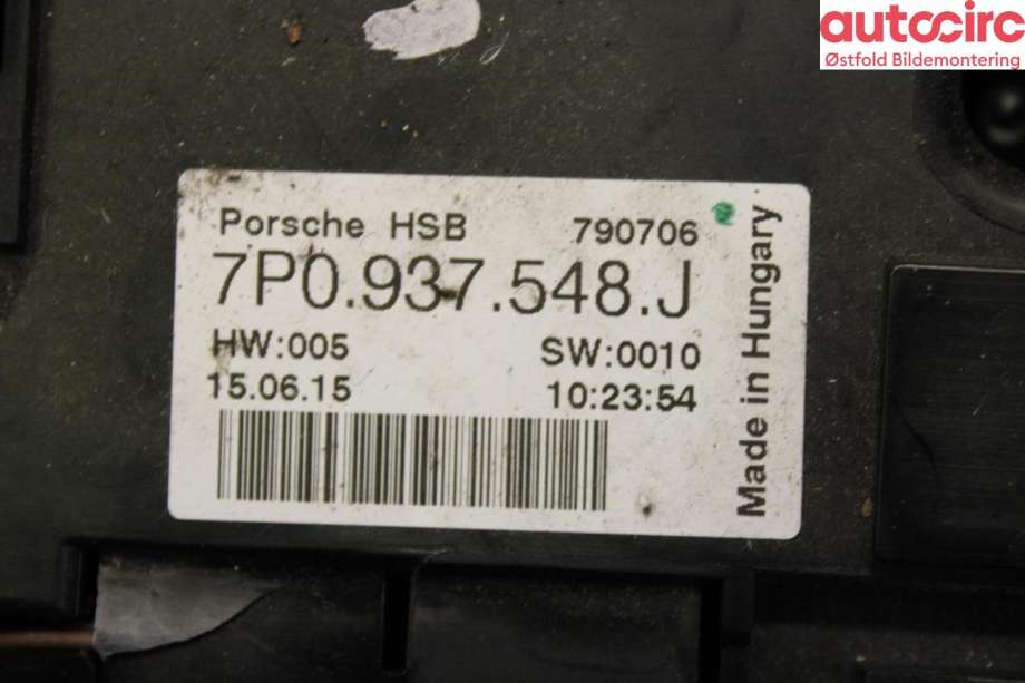 Sikringsboks til Porsche Cayenne 2010-2017 (92A) (92A) (PORSCHE|958 610 308 10||7P0937548J)