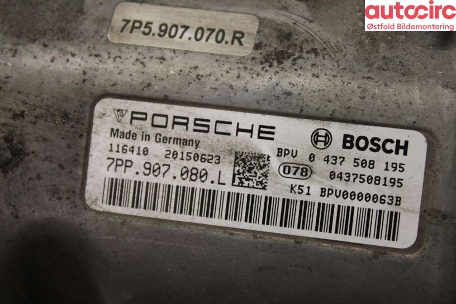 Inverter elbil til Porsche Cayenne 2010-2017 (92A) (92A) (PORSCHE|958 608 070 02||7PP907080L)