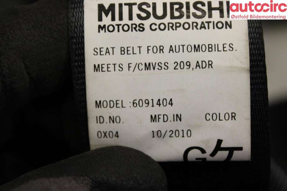 Airbag beltestrammer til Mitsubishi Outlander 2010-2012 (Type II, Fase 2)  (MITSUBISHI|7000B675XB|)