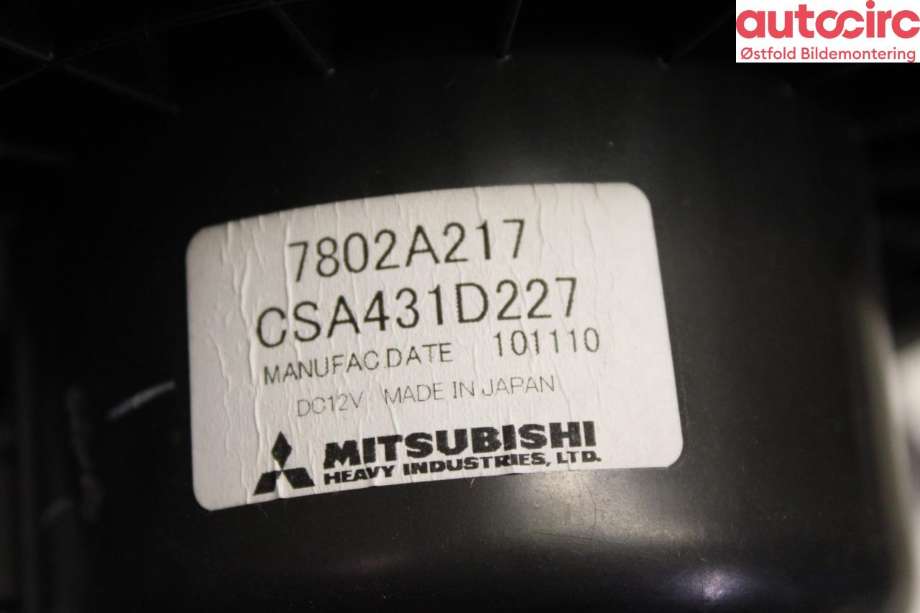 Varmeapparat motor til Mitsubishi Outlander 2010-2012 (Type II, Fase 2)  (MITSUBISHI|7802A217|)