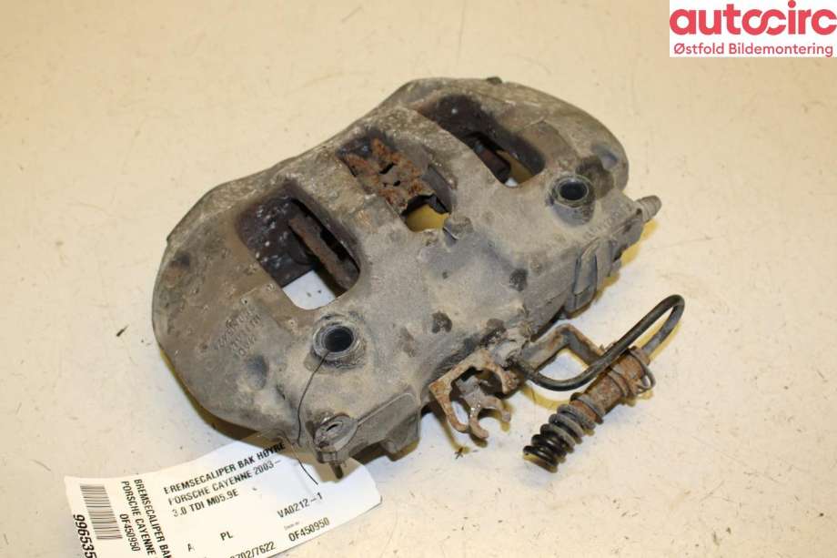 Bremsecaliper høyre bak til Porsche Cayenne 2010-2017 (92A) (92A) (PORSCHE|958 352 424 00|)