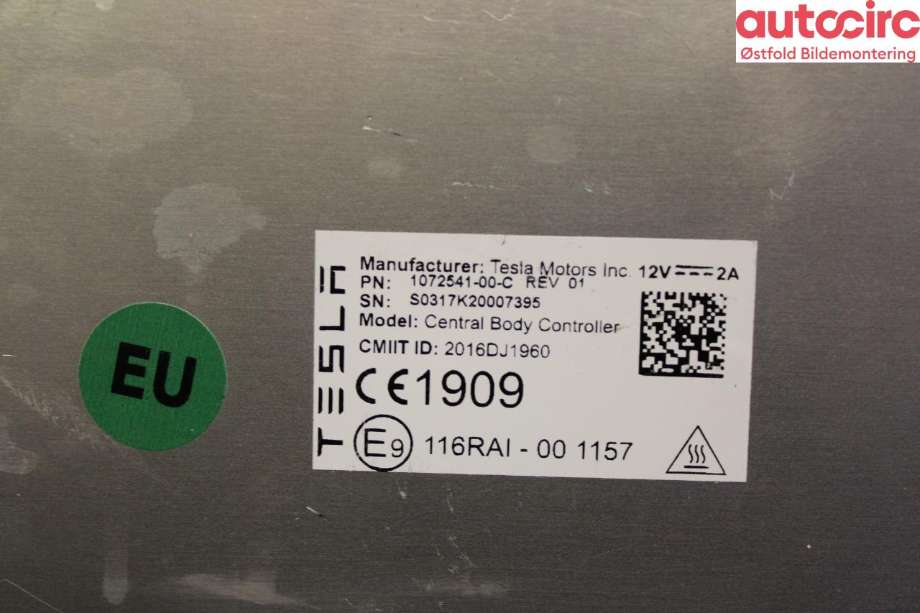 Styreenhet comfort (BCM) til Tesla Model X 2016-->>  (TESLA|1072541-00-C|)