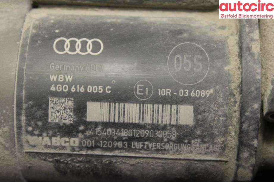 Kompressor nivå/luft til Audi A7 2010-2014 (Type I, Fase 1)  (AUDI|4G0 616 005 D|)