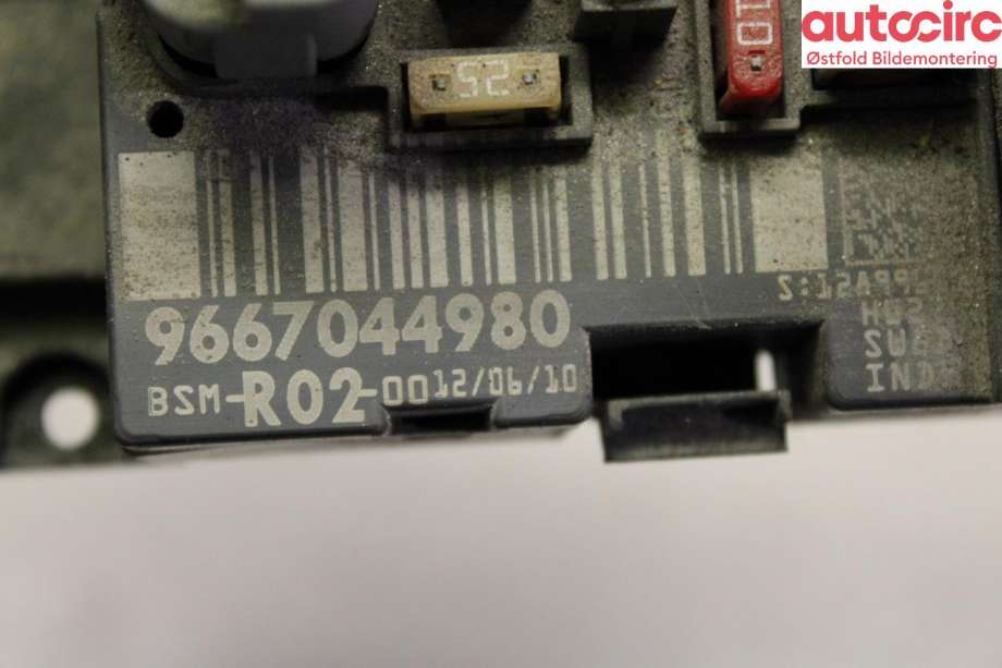 Sikringsboks til Citroën C4, Picasso 2006-2013 (Type I) (CITROEN|6500 HK|)