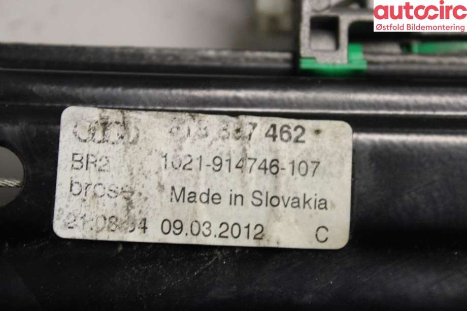 Ruteheis høyre foran til Audi A5 2007-2016 (Type I)  (AUDI|8T8 837 462 B|)