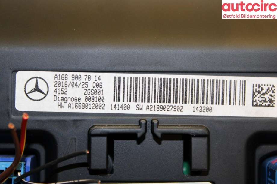 Instrument kjørecomputer til Mercedes B-Klasse 2011-2018 (W246) (W246) (MERCEDES|A 166 900 78 14|)