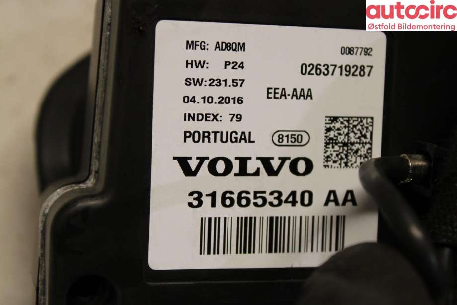 Instrumentpanel til Volvo V90 / V90 CC / S90 2016-->>  (VOLVO|36051308|)