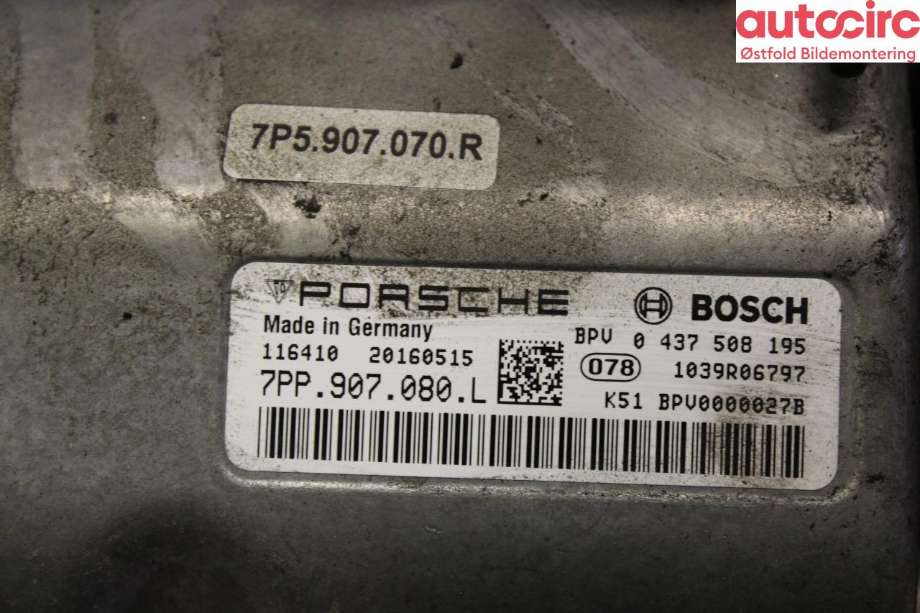 Inverter elbil til Porsche Cayenne 2010-2017 (92A) (92A) (PORSCHE|958 608 070 02||7PP907080L)