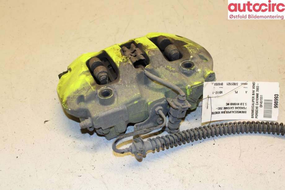 Bremsecaliper venstre bak til Porsche Cayenne 2010-2017 (92A) (92A) (PORSCHE|958 352 423 80|)