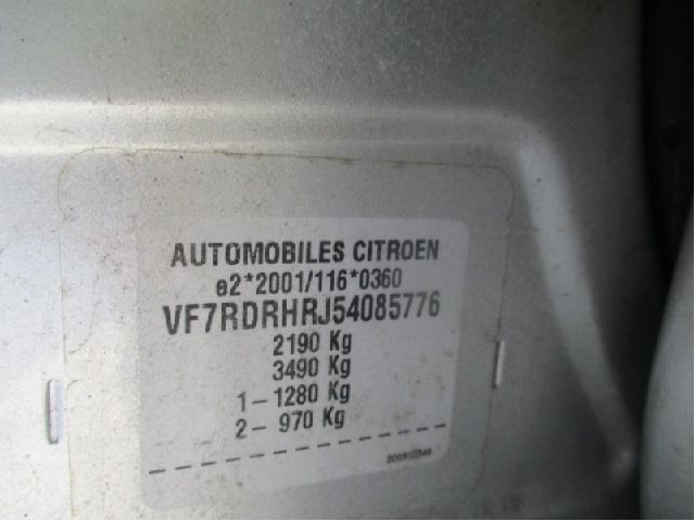 Citroën C5 2008-2017 (Type II) , Motorkode: RHR, Girkassekode: 
