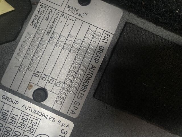 Fiat 500 2008-2020 , Motorkode: 312.A2.000, Girkassekode: 