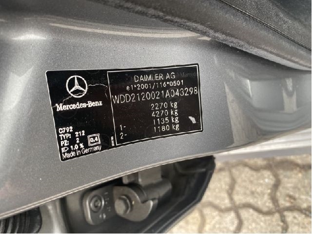 Mercedes E-Klasse 2009-2013 (Fase 1) (W212) (W212), Motorkode: OM651.924, Girkassekode: 
