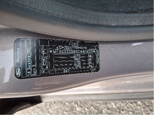 Ford Mondeo 2011-2014 (Type IV, Fase 2) , Motorkode: T1BA;T1BB, Girkassekode: 