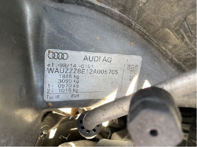 Audi A4 2001-2004 (Type II) (B6) (B6), Motorkode: ALZ, Girkassekode: 