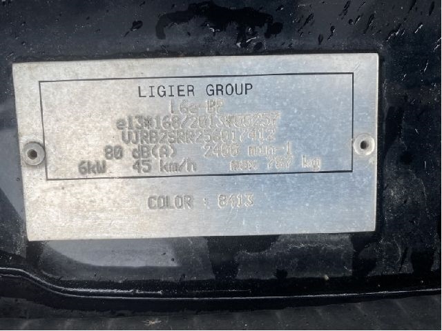 Mopedbil Ligier JS50 2015-2024 (Type I) , Motorkode: , Girkassekode: 