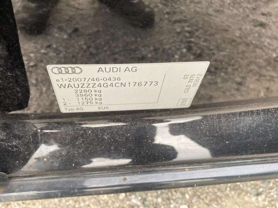 Audi A6 2011-2014 (Type IV, Fase 1) (C7) (C7), Motorkode: CGLD, Girkassekode: 