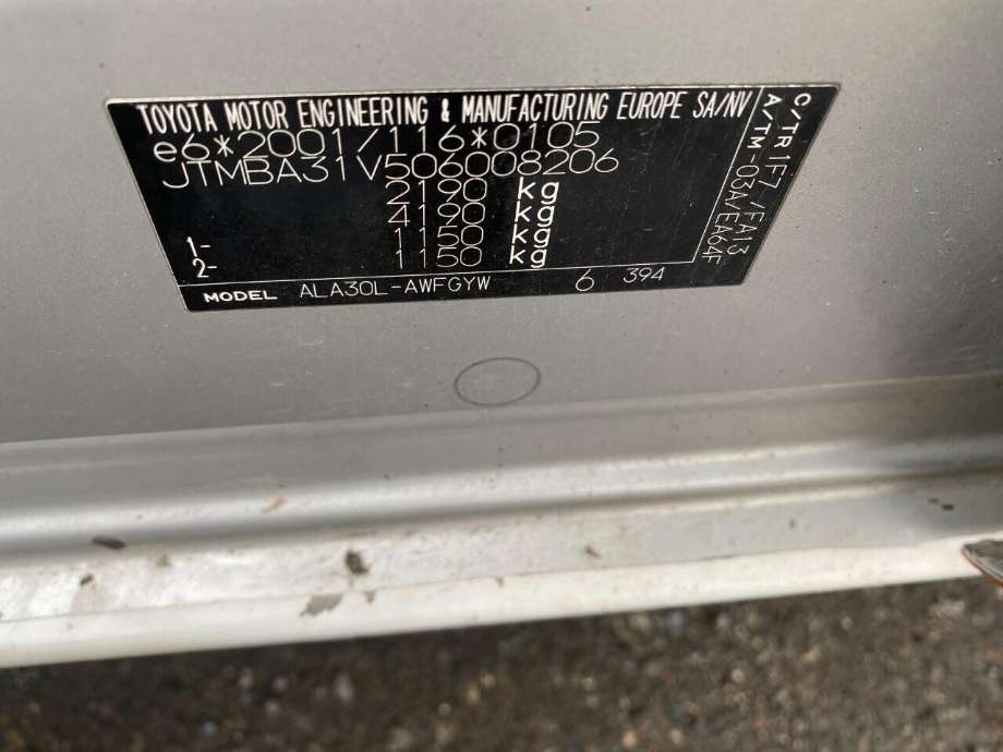 Toyota RAV4 2006-2009 (Type III, Fase 1) , Motorkode: 2AD-FTV, Girkassekode: