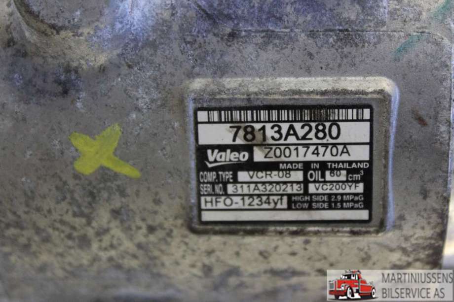 Aircondition kompressor til Mitsubishi Space Star 2013-->> (Type II)  (MITSUBISHI|7813A280|)