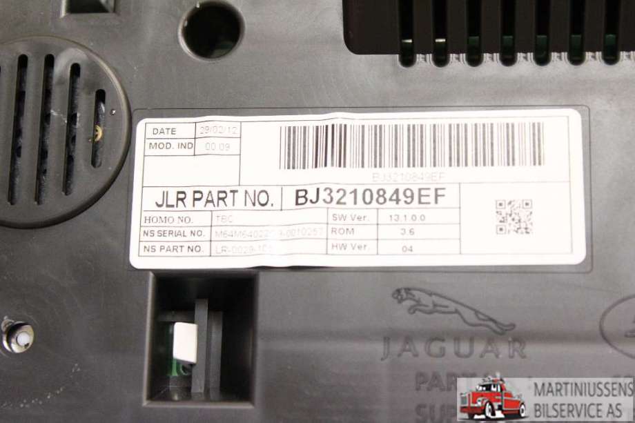 Speedometer til Land Rover Range Rover, Evoque 2011-2019 (Type I) (LAND-ROVER|BJ3210849EF|)