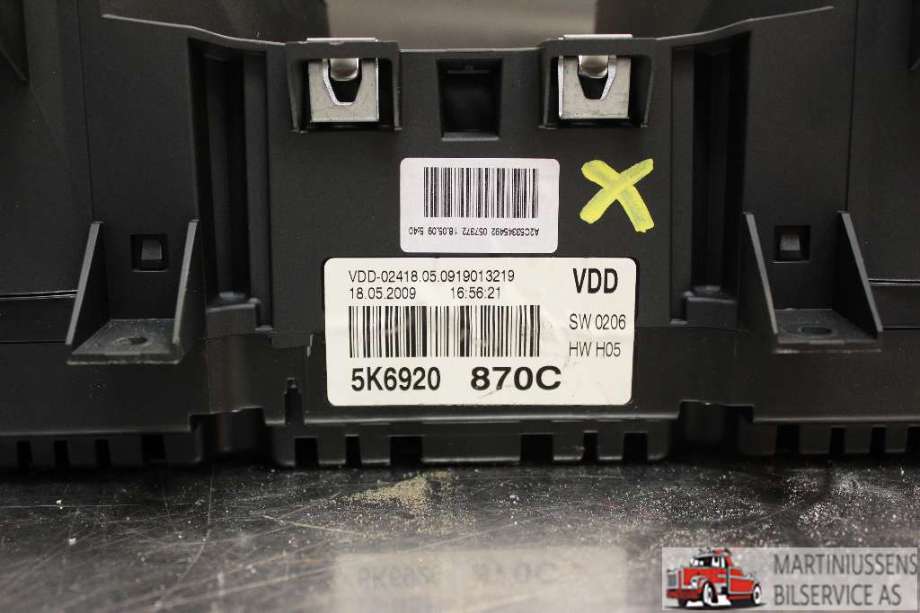 Speedometer til VW Golf VI 2008-2012  (GTD|5K6920870C|)