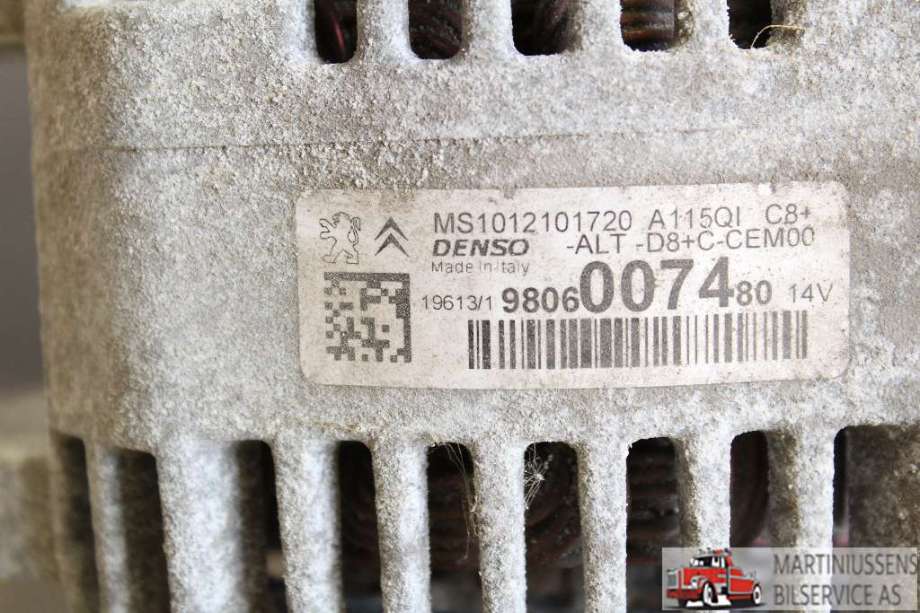 Dynamo til Peugeot 208 2012-2019 (Type I)  (PEUGEOT|9806007480|)