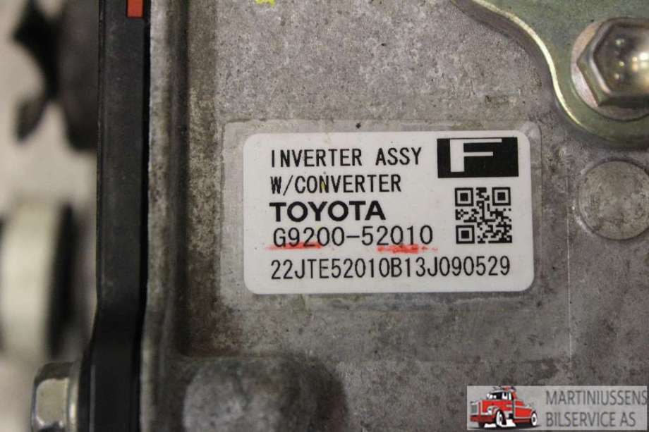 Inverter elbil til Toyota Yaris 2012-2014 (Type III, Fase 1) (TOYOTA|)