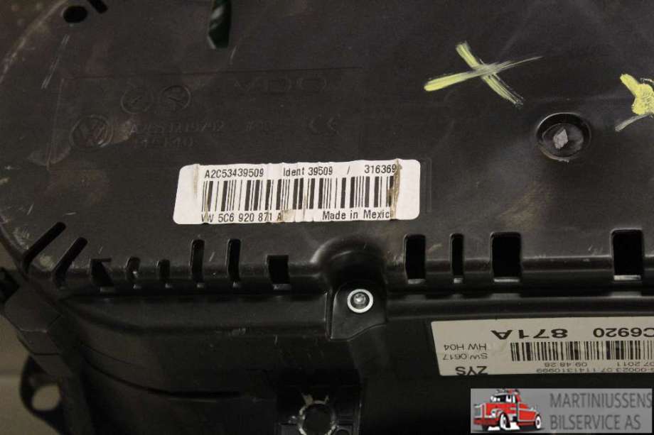 Speedometer til VW Jetta 2011-->>  (VOLKSWAGEN|5C6 920 871 A|)