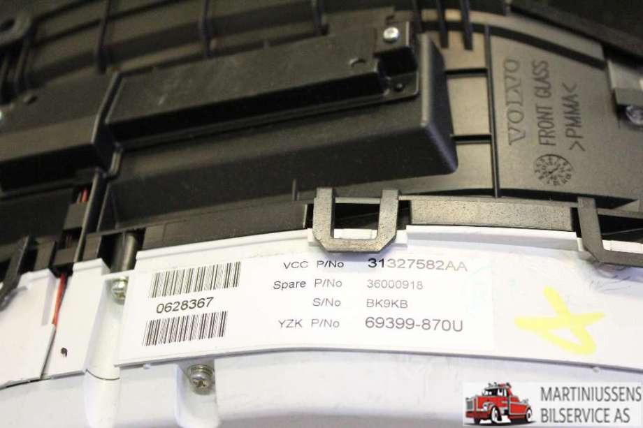 Speedometer til Volvo XC60 2008-2013 (Type I, Fase 1)  (VOLVO|31327582AA|)