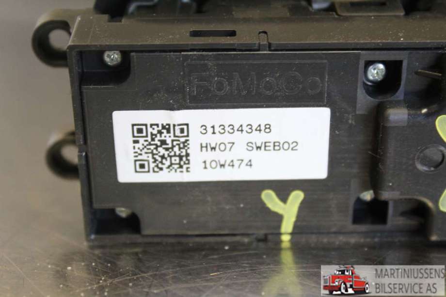 Bryter ruteheis til Volvo XC60 2008-2013 (Type I, Fase 1)  (VOLVO|31334348|)