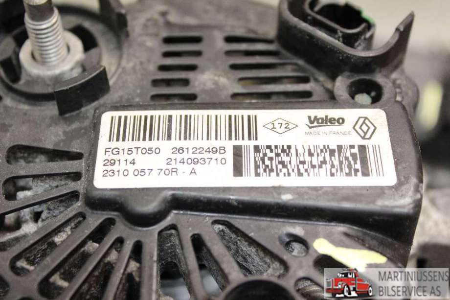 Dynamo til Dacia Duster, 2010-2017 (Type I) (DACIA|2612249B)
